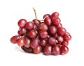 Bunch of red fresh ripe juicy grapes isolated Royalty Free Stock Photo