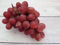 A bunch of red grapes, isolated, Royalty Free Stock Photo