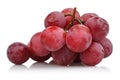 Bunch of red grapes on white background Royalty Free Stock Photo