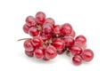 A bunch of red grapes isolated white background Royalty Free Stock Photo