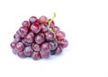 Bunch of red grapes Isolated on white backgrounds - include clipping path Royalty Free Stock Photo