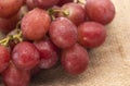 Bunch of red grapes with water drops isolated on background Royalty Free Stock Photo