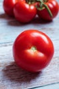 A bunch of red greenhouse tomatoes from Quebec Royalty Free Stock Photo