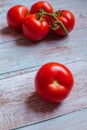 A bunch of red greenhouse tomatoes from Quebec Royalty Free Stock Photo