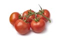 Bunch of red ripe juicy tomatoes isolated on white background Royalty Free Stock Photo