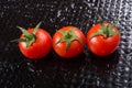 Bunch of red ripe tasty fresh cherry tomatos Royalty Free Stock Photo