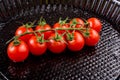 Bunch of red ripe tasty fresh cherry tomatos Royalty Free Stock Photo