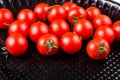 Bunch of red ripe tasty fresh cherry tomatos Royalty Free Stock Photo