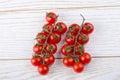 Bunch of red ripe tasty fresh cherry tomatos Royalty Free Stock Photo