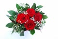 Bunch red roses
