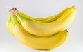 Bunch of ripe fresh bananas isolated on white background Royalty Free Stock Photo