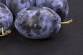 A bunch of ripe plums Royalty Free Stock Photo