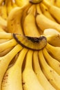 Bunch of ripened bananas at grocery store Royalty Free Stock Photo