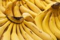 Bunch of ripened bananas at grocery store Royalty Free Stock Photo