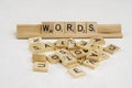 Words are made of letters Royalty Free Stock Photo