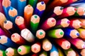 Bunch of sharp colorful pencils Royalty Free Stock Photo