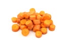 Bunch of sliced carrots Royalty Free Stock Photo
