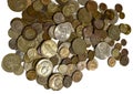 A bunch of Soviet coins russia 