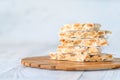 Bunch of spanish turron Royalty Free Stock Photo