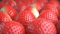 Bunch of Strawberries isolated over solid background Royalty Free Stock Photo