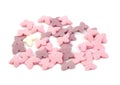 Bunch of sugar butterflies. Cake decoration