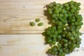 A bunch of sweet green seedless grapes Royalty Free Stock Photo