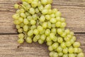 Bunch of sweet green seedless grapes variety Royalty Free Stock Photo