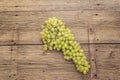 Bunch of sweet green seedless grapes variety Royalty Free Stock Photo