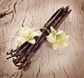 Bunch of vanilla sticks. Royalty Free Stock Photo
