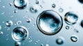 A bunch of water bubbles floating in the air Royalty Free Stock Photo