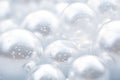 a bunch of white bubbles floating in the air Royalty Free Stock Photo