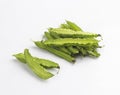 Bunch of winged bean, the tropical vegetable isolated on white Royalty Free Stock Photo
