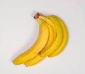 Bunch of Yellow Bananas Isolated on White Background Royalty Free Stock Photo