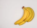 Bunch of Yellow Bananas Isolated on White Background Royalty Free Stock Photo
