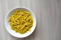 A bunch of yellow macaroni close up Royalty Free Stock Photo