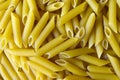 A bunch of yellow macaroni close up Royalty Free Stock Photo