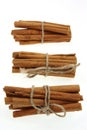 Bunches of cinnamon sticks Royalty Free Stock Photo