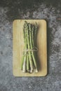 Bunches of fresh green asparagus Royalty Free Stock Photo