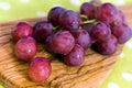 Bunches of purple ripe grape