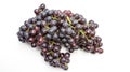 Bunches of ripe grapes on a white background Royalty Free Stock Photo
