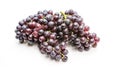 Bunches of ripe grapes on a white background Royalty Free Stock Photo