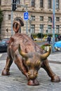 The Bund Bull in financial district of Shanghai