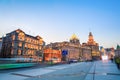 The bund of shanghai at dusk Royalty Free Stock Photo