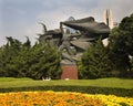 The Bund Shanghai Statue Flowers