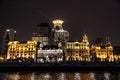 The Bund or Waitan in Shanghai, China. The Bund is a riverfront area in central Shanghai with many historic buildings Royalty Free Stock Photo