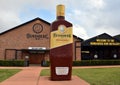 Big Bundy Bottle in front of the Bundaberg Rum Distillery Royalty Free Stock Photo