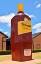 Big Rum Bottle in front of the Bundaberg Rum Distillery in QLD