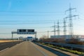 Bundesautobahn 4 at Cologne, Germany Royalty Free Stock Photo