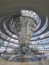Bundestag Dome interior in Berlin