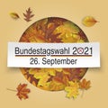 Bundestagswahl 2021 Autumn Cover Hole Foliage